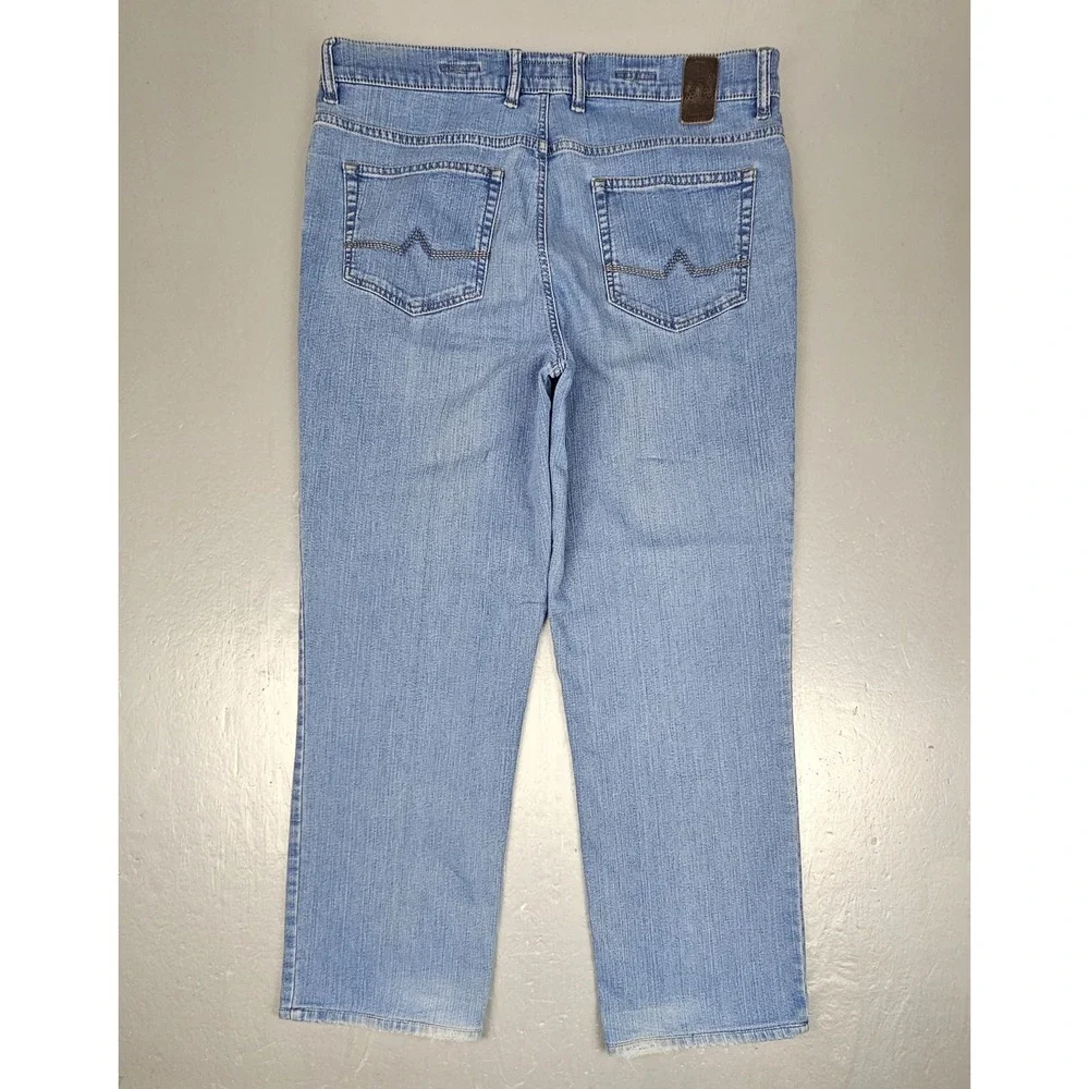 Alberto Jeans‎ Mens 36x36 T400 Denim Comfort Fit Tommy..Fits (36x28) Medium Wash